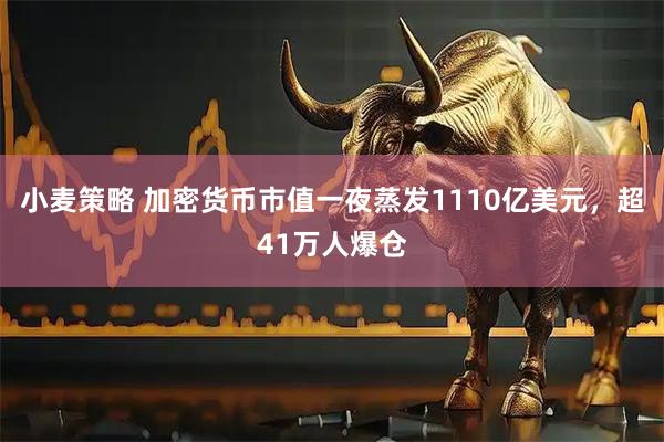 小麦策略 加密货币市值一夜蒸发1110亿美元，超41万人爆仓
